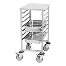 Regaalwagen 1/1 gastronorm 7 regalen