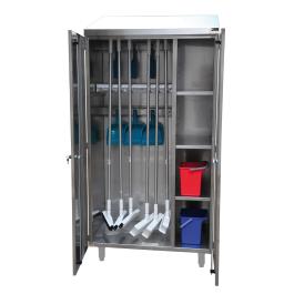 Cleanroom kast 60 cm diep voor bezems