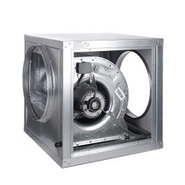 Afzuigmotor in box met flens
