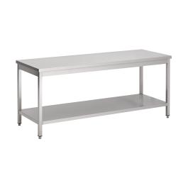 Heavy duty werktafel 70 cm diep met bodemschap