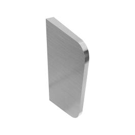 Scheidingswand urinoir - H 70 x 35 CM - RVS
