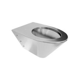 RVS Toilet - H 34 x 37 x 55 CM - Wand Model