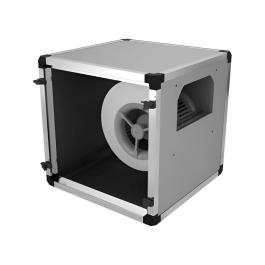 Afzuigmotor in geisoleerde box