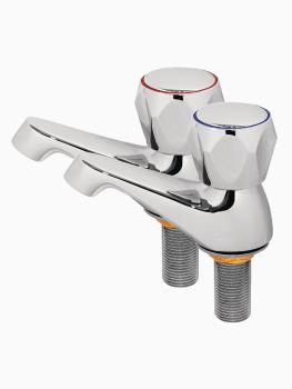 Kranen handwasbak - 2 stuks - H 11.8 x 4.8 x 11.8 CM - Vogue - P090