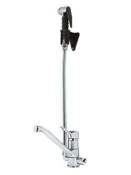 Kraan met Mengkraangroep - Mono bediening - sproeier uittrekbaar - Diamond - CW5001-S
