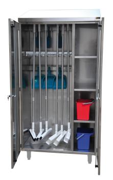 Cleanroom kast 60 cm diep voor bezems