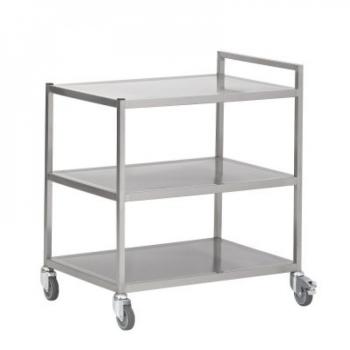 Serveerwagen 50 cm diep 3 etages gelast