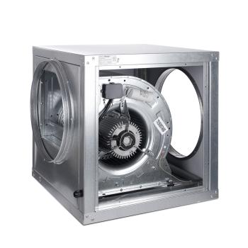 Afzuigmotor in box met flens