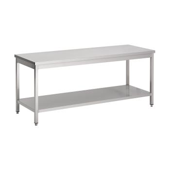 Heavy duty werktafel 70 cm diep met bodemschap