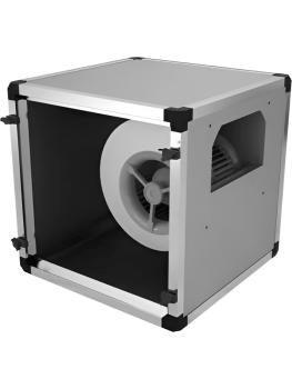 Afzuigmotor in geisoleerde box