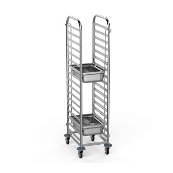 Regaalwagen 2/1 gastronorm 15 regalen - Promoline