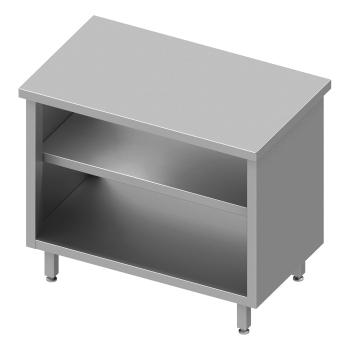 Gesloten RVS Werktafel - Open