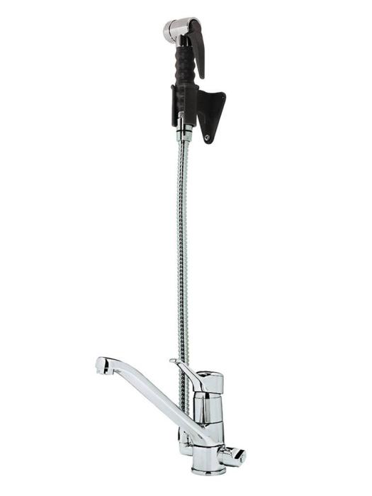 Kraan met Mengkraangroep - Mono bediening - sproeier uittrekbaar - Diamond - CW5001-S CW5001-S €330.00 Kraan