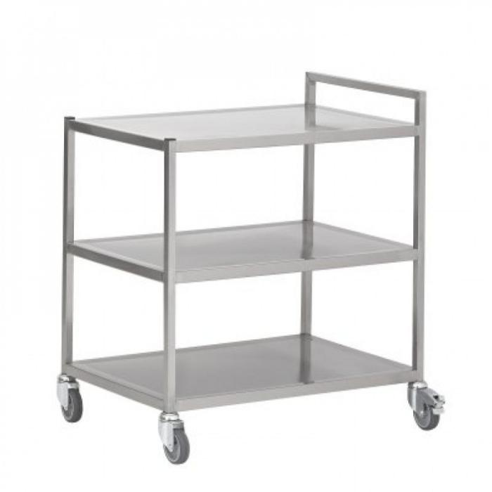 Serveerwagen 50 cm diep 3 etages gelast AC0000089 €499.00 Serveerwagens