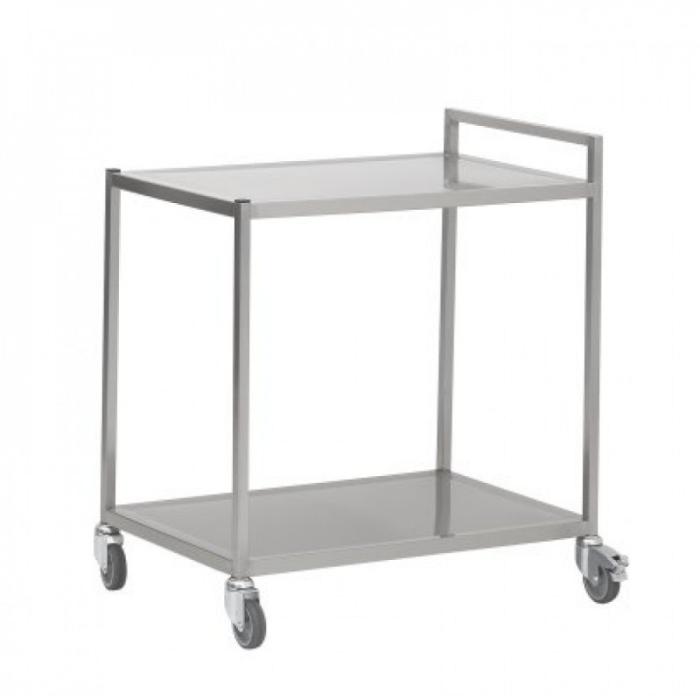 Serveerwagen 60 cm diep 2 etages gelast AC0000090 €389.00 Serveerwagens