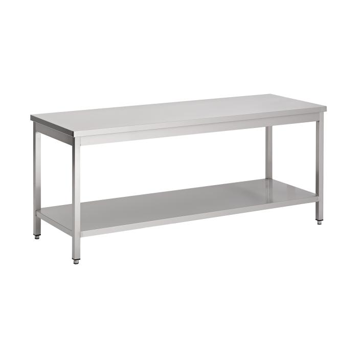 Heavy duty werktafel 70 cm diep met bodemschap AC0000913 €769.00 Open rvs werktafels