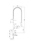 Mengkraan - Met voorspoeldouche - 26 Liter/min - Bartscher - 400136 400136 €957.95 Voorspoeldouche