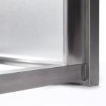 RVS werktafel 80 cm diep zonder bodemschap en opst. rand plat 4 cm 7008009 €244.00