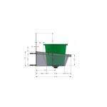 RVS Wasgoot Standaard met achterwand AC0000207 €935.00 Wasgoten