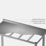 Heavy duty werktafel 60 cm diep zonder bodemschap AC0000910 €639.00 Open rvs werktafels