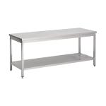 Heavy duty werktafel 70 cm diep met bodemschap AC0000913 €769.00 Open rvs werktafels