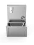 RVS Handenwasbak - Kniebediening - Promoline 17128 €225.00 Handen spoelbakken wand model