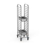 Regaalwagen 2/1 gastronorm 15 regalen - Promoline AS0017118 €229.00 Regaalwagen gastronorm