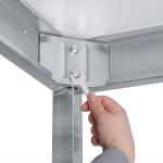 RVS Spoeltafel - 2 Bakken Midden - Met Onderschap - Demontabel - G-Line RVS-M-00165 €479.00