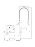 Mengkraan - Met voorspoeldouche - 40 Liter/min - Bartscher - 400137 400137 €1,018.95 Voorspoeldouche