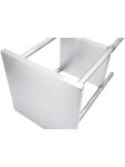 RVS Werktafel - Demontabel - Met onderschap RVS-M-00140 €159.00 Open rvs werktafels