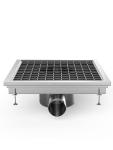 Vloerput goot/afvoer - RVS - 30 x 30 x 13.5 CM - Ø7 CM - Met zijuitloop 72848 €205.00 