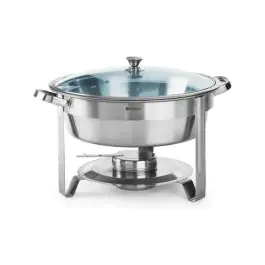 Chafing dish - rond - RVS 18 0 RVS - H 27 X 39 CM - Hendi - H470619