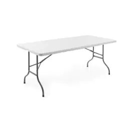 Tafel Inklapbaar - 183 x 73 Cm - Wit/Grijs - Buffet